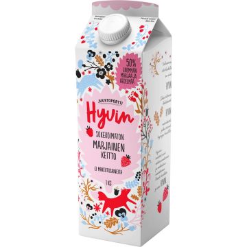 JUUSTOPORTTI HYVIN SOKEROIMATON MARJAINEN KEITTO 1L