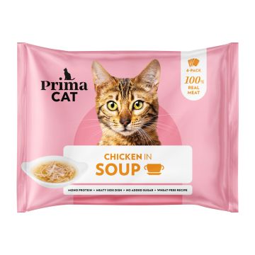 PRIMACAT SOUPS 4*40G KANANLIHAA LIEMESSÄ 160 G