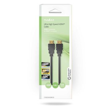NEDIS ULTRA HIGH SPEED HDMI-KAAPELI LIITIN 2 M MUSTA