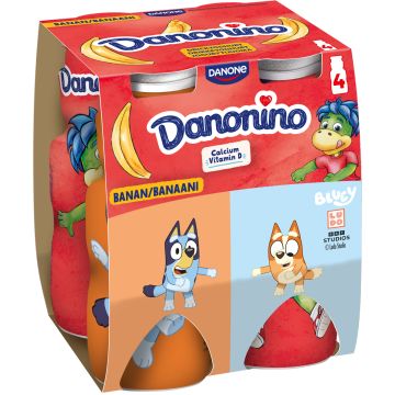 DANONE DANONINO JOGURTTIJUOMA MANSIKKA 4*100G 400 G