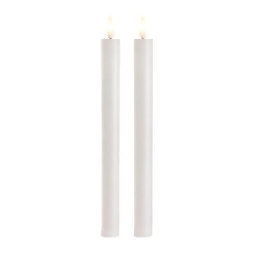 DAY LED KRUUNUKYNTTILÄ 25 CM 2 KPL VALKOINEN