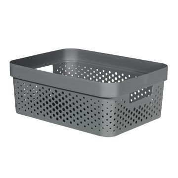 CURVER INFINITY DOTS SÄILYTYSLAATIKKO 11L TUMMAHARMAA