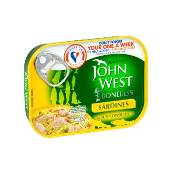 JOHN WEST SARDIINIT AURINK ÖLJYSSÄ 95 G