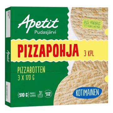 APETIT PIZZAPOHJA 3KPL 510 G