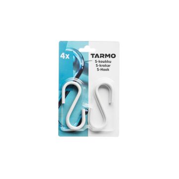 TARMO S-KOUKKU TERÄS 4 KPL VALKOINEN