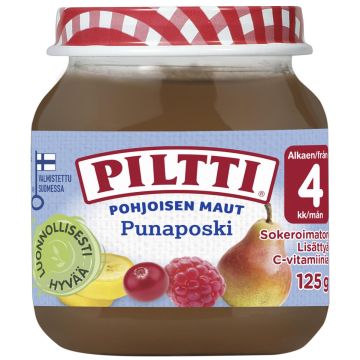 PILTTI POHJOISEN MAUT PUNAPOSKI 4KK 125 G