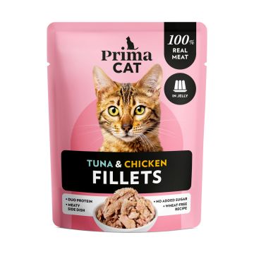 PRIMACAT FILLETS TONNIKALAA JA KANAA HYYTELÖSSÄ 50 G