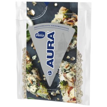 VALIO AURA SINIHOMEJUUSTO MURENNETTU 150 G