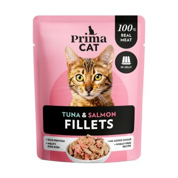 PRIMACAT FILLETS TONNIKALAA JA LOHTA HYYTELÖSSÄ 50 G