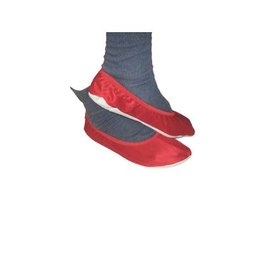 MUTKA JUMPPATOSSUT NAHKA/PRITEX PUNAINEN 28