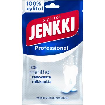 JENKKI PROFESSIONAL ICE MENTHOL TÄYSKSYLITOLIPURUKUMI 90 G