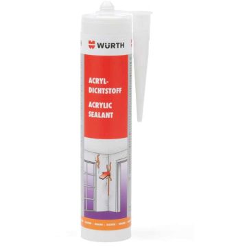 WÜRTH AKRYYLIMASSA VALKOINEN 310 ML