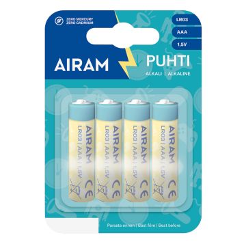AIRAM VIHREÄ VOIMAPARISTO AAA 4-PACK