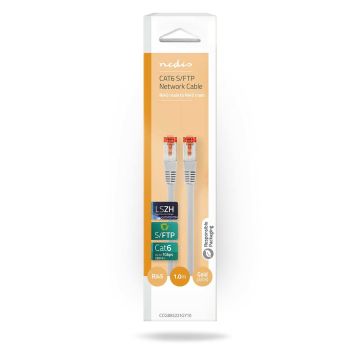 NEDIS CAT6 S / FTP VERKKOKAAPELI RJ45 (8P8C) UROS 1 M HARMAA