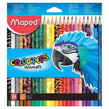 VÄRIKYNÄ MAPED ANIMALS 24 VÄRIÄ