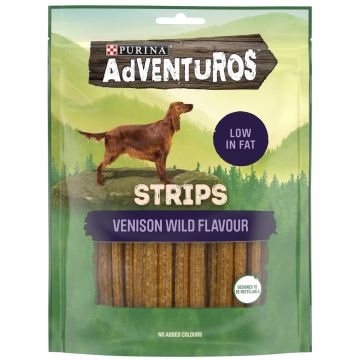 PURINA ADVENTUROS STRIPS METSÄKAURIIN MAKUINEN MAKUPALA 90 G