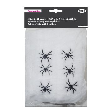 HÄMÄHÄKINSEITTI 100 G, VALKOINEN JA 6 HÄMÄHÄKKIÄ