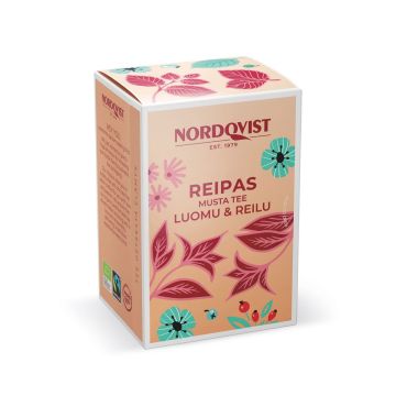 NORDQVIST REIPAS MUSTA TEE 20X1,75G LUOMU 35 G