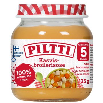 PILTTI KASVIS-BROILERISOSE 5KK 125 G