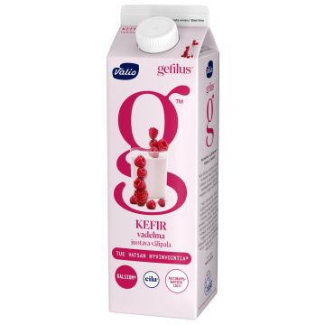VALIO GEFILUS KEFIR JUOTAVA VÄLIPALA VADELMA LAKTON 1KG