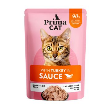 PRIMACAT CLASSIC KALKKUNAA KASTIKKEESSA 85 G