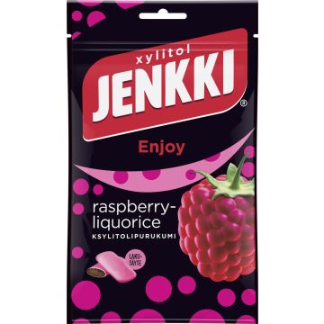 JENKKI TWISTED PURUKUMI RASPBERRY-LIQUORICE 100 G