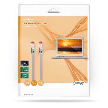 NEDIS CAT6 S / FTP VERKKOKAAPELI RJ45 (8P8C) UROS 10 M HARMAA