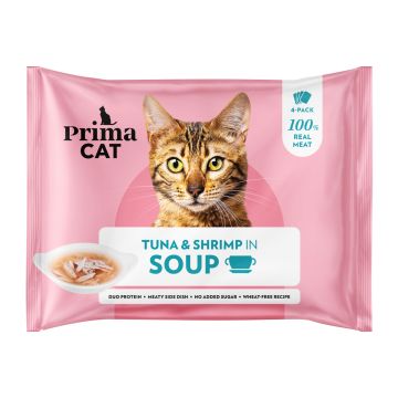 PRIMACAT SOUPS 4*40G TONNIKALAA LIEMESSÄ 160 G