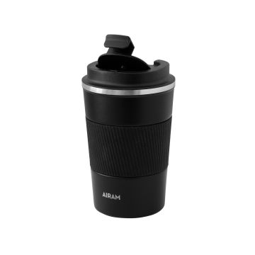 AIRAM POWDER TERÄSMUKI 0,35 L MUSTA