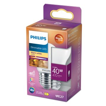PHILIPS LED-LAMPPU 40W P45 E27 HUURRE 470L 2200-2700K