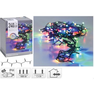 LED STRING 240 MULTI OUTDOOR LED 240 PERUSVALOSARJA, MONIVÄRI,