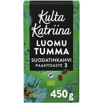 KULTA KATRIINA LUOMU TUMMA PAAHTO SUODATIN 450 G