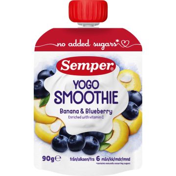 SEMPER SMOOTHIE MUSTIK.YOGURT 6KK 90 G