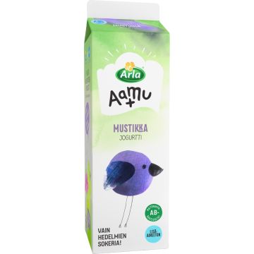ARLA AAMU+ AB MUSTIKKAJOGURTTI LAKTON 1KG