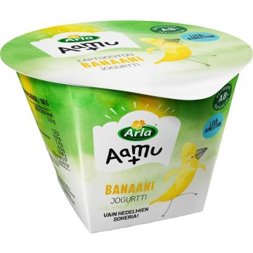 ARLA AAMU+ AB BANAANIJOGURTTI LAKTON 175 G
