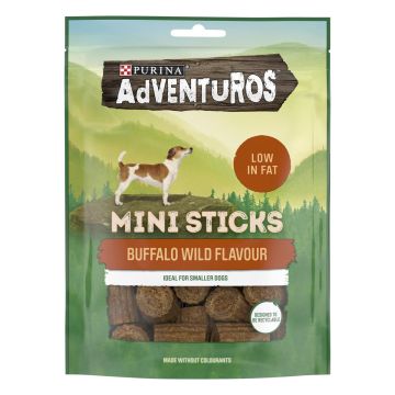 PURINA ADVENTUROS STICKS BUFFALON MAKUINEN PURUTIKKU PIENILLE K 90 G