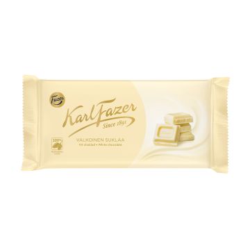 KARL FAZER VALKOINEN SUKLAALEVY 131 G