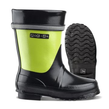 NOKIAN LASTEN KUMISAAPAS VIKLA 23 MUSTA/LIME