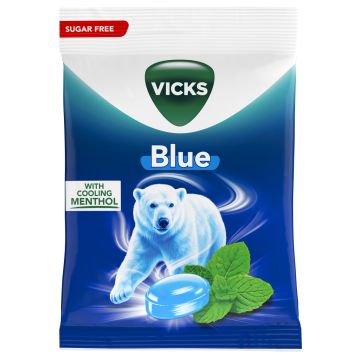 VICKS BLUE SOKERITON KURKKUPASTILLI 72 G