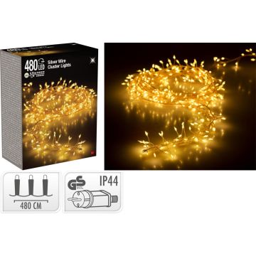 LED 480 RYPÄSVALOLANKA, LÄMMIN VALKOINEN, ULKO- JA SISÄKÄYTTÖÖN