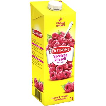 EKSTRÖMS EXTRA PRIMA VADELMAKIISSELI 1 L
