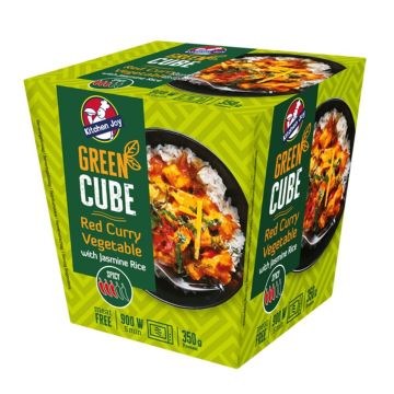 KITCHEN JOY THAI-CUBE PUNAINEN CURRY-KASVIS-RIISI 370 G