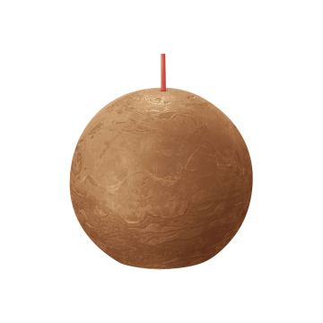 BOLSIUS PÖYTÄKYNTTILÄ PALLO 76MM SPICE BROWN