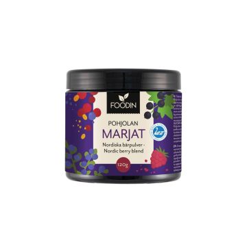 FOODIN POHJOLAN MARJAT KOTIMAINEN MARJAJAUHESEKOITUS 120 G