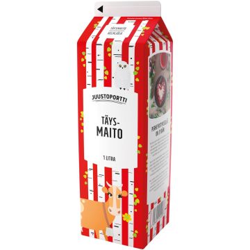 JUUSTOPORTTI TÄYSMAITO 1L