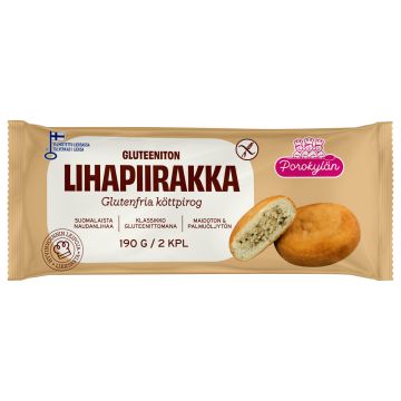 POROKYLÄN LIHAPIIRAKKA 2KPL GTON 190 G