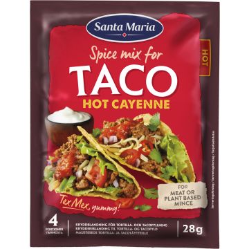 SANTA MARIA TEX MEX TACO SPICE MIX HOT CAYENNE 28 G