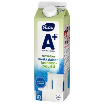 VALIO A+ KREIKKALAINEN LUONNONJOGURTTI RTON LAKTON 1KG