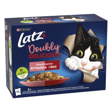 PURINA LATZ AGAIL DOUBLY DELICIOUS MIXED LAJ HYYT 12*85G 1,02 KG