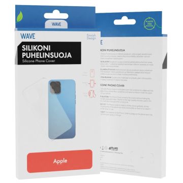 WAVE SILIKONISUOJA, APPLE IPHONE 12 PRO / APPLE IPHONE 12, KIRKAS